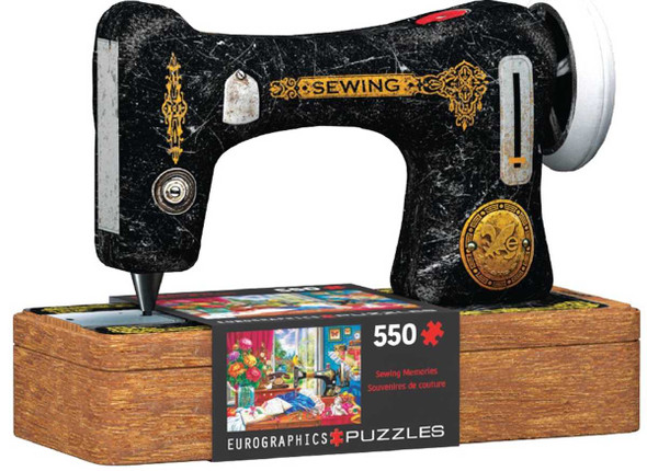 Sewing Memories 550 Piece Shaped Tin Puzzle