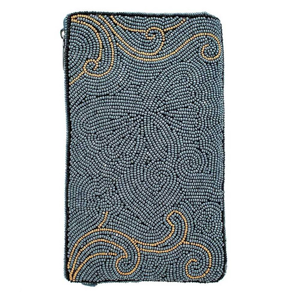  Mariposa Blue Butterfly Beaded Crossbody