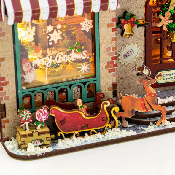  Christmas Cottage DIY Miniature House Kit