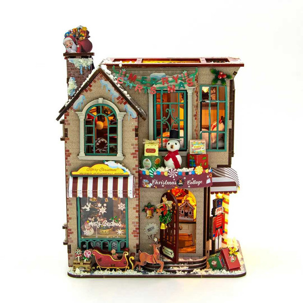 Christmas Cottage DIY Miniature House Kit