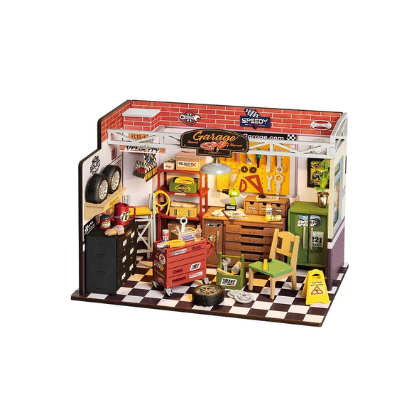 Garage Workshop DIY Miniature House Kit