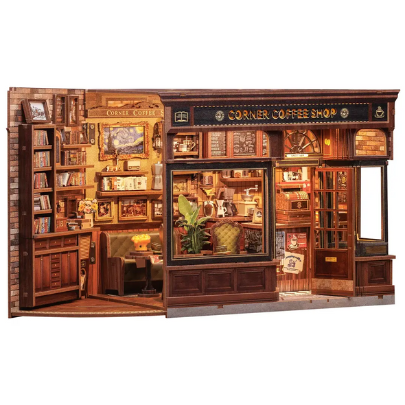 DIY Book Nook Corner Coffee Shop