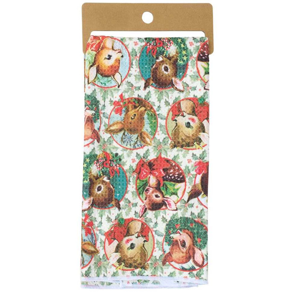  Retro Deer Kitchen Towel