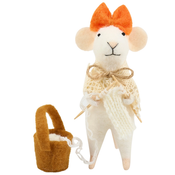 Knitting Mouse Critter