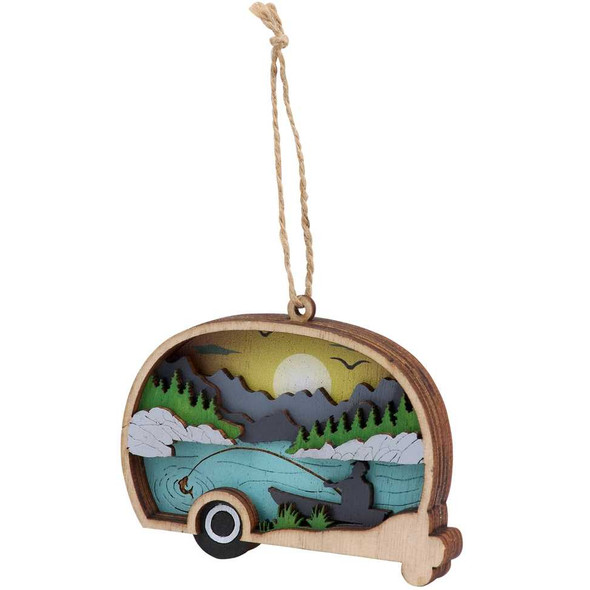  Chipmunk Glass Ornament Copy