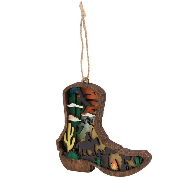  Cowboy Boot Magnetic Ornament