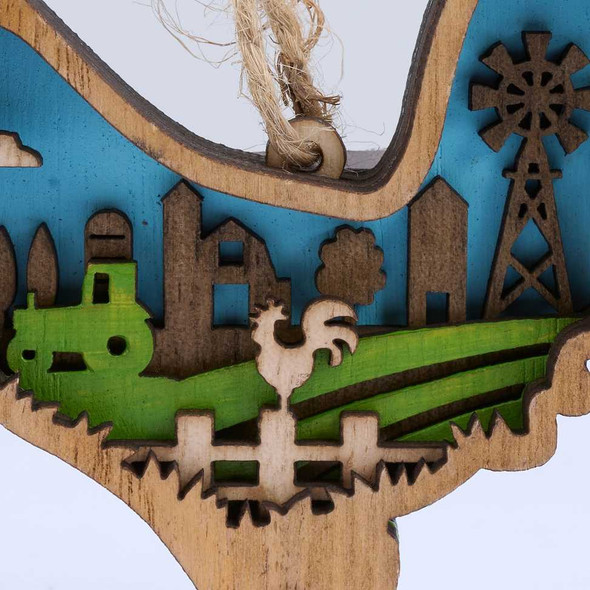  Rooster Magnetic Ornament
