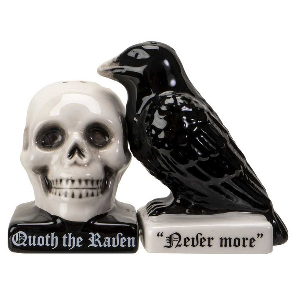  Quoth the Raven Salt and Pepper Shaker Set