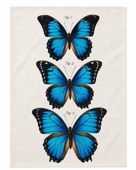  Blue Morpho Butterfly Tea Towel