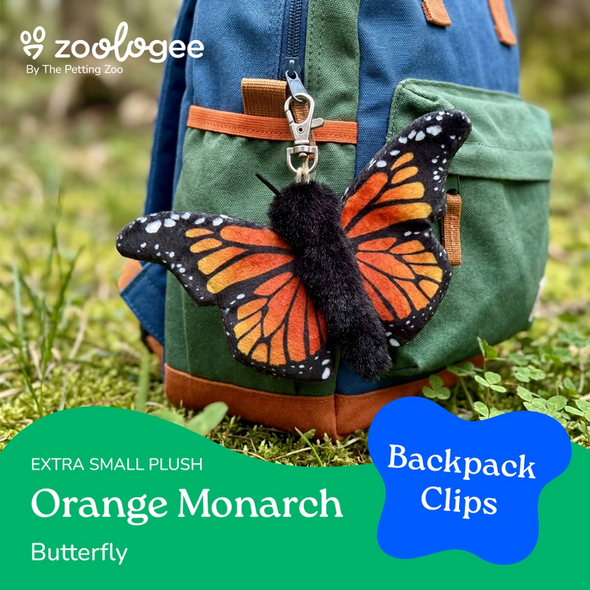 Monarch Butterfly Plush Keychain