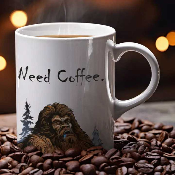  Sleeping Bigfoot Need Coffee Mug