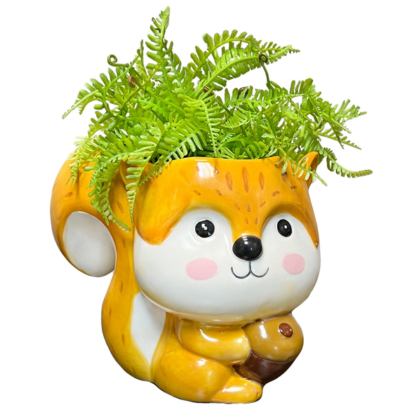 Cheeky Squirrel Planter