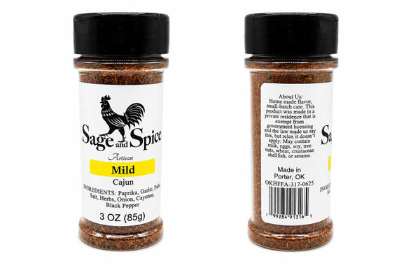  Mild Cajun Spice Blend