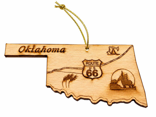  J&J OK Icon Laser Cut Ornament
