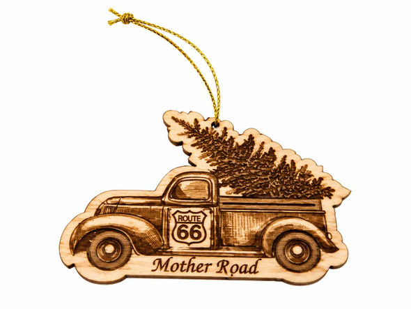 Truck and Tree R66 Laser Cut Ornament