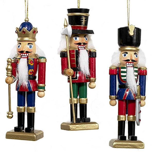  Wooden Nutcracker Ornament
