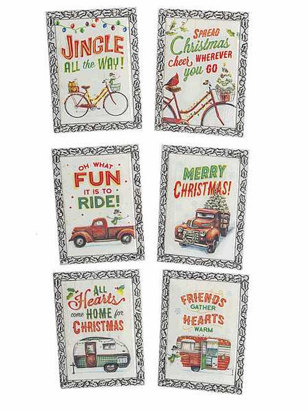 Ganz Santa's Ride Mini Magnet