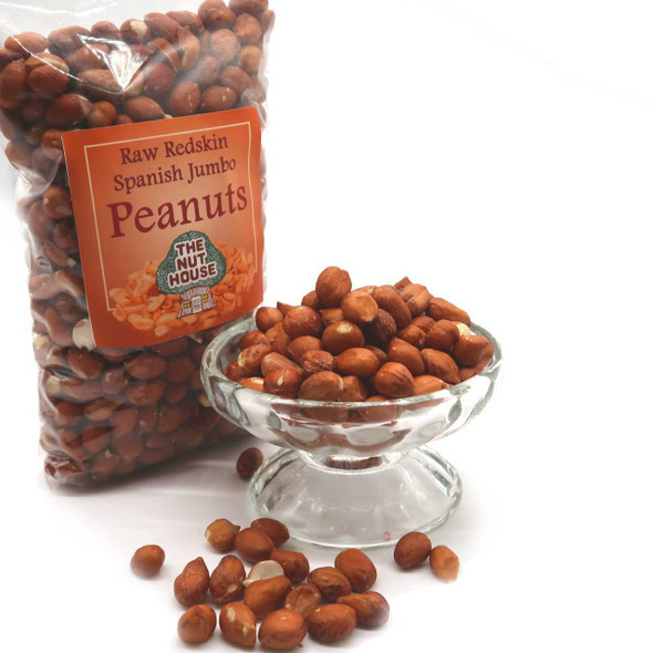 The Nut House Raw Redskin Spanish Jumbo Peanuts 1 lb