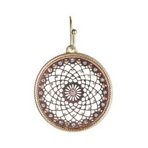 Rain Jewelry Collection Rose Gold Kaleidoscope Spiral Earring