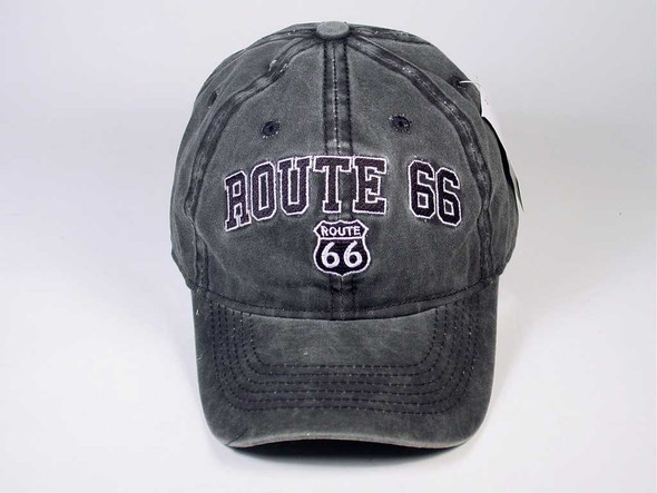 Real Time Products Route 66 Washed Charcoal Cap