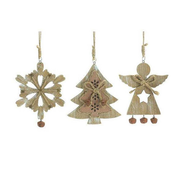 Burton & Burton Rustic Wood Ornament