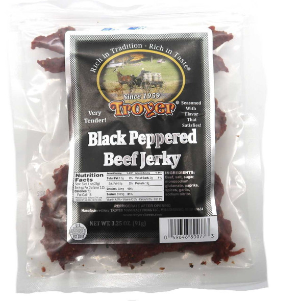 Troyer Cheese Company Jerky Black Pepper 3.25 oz