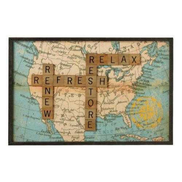 CBK Relax Renew Tile map Decor