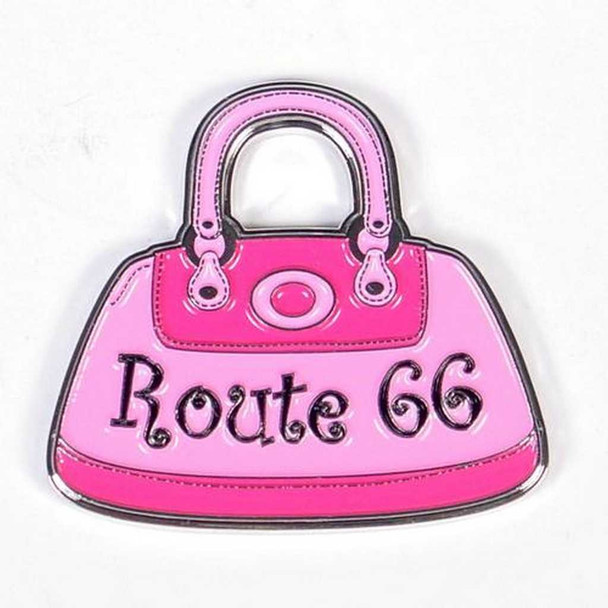 Real Time Products Route 66 Pink Handbag Magnet