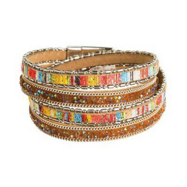 Rain Jewelry Collection Bright and Fun Color Leather Bracelet