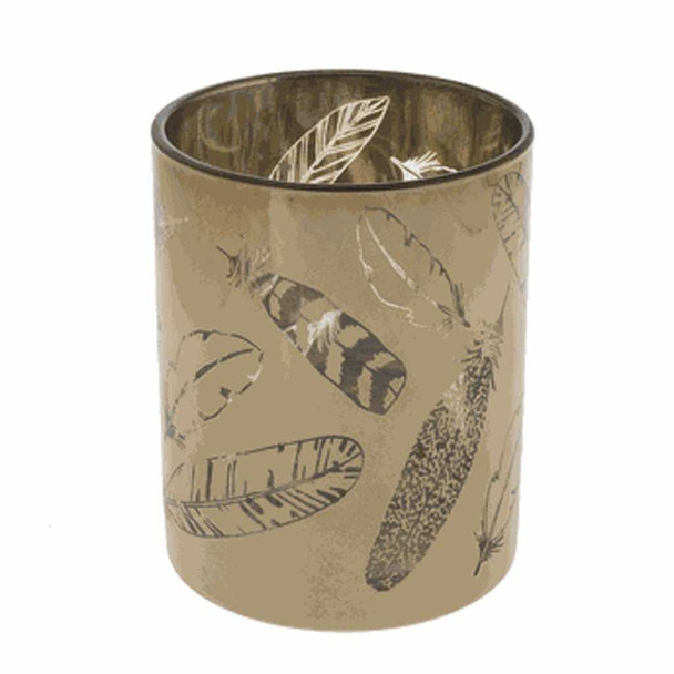 Ganz Gold Feather Candle Holder Small