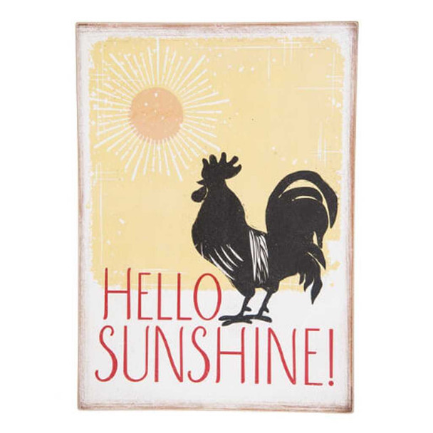 Ganz Hello Sunshine Rooster Plaque