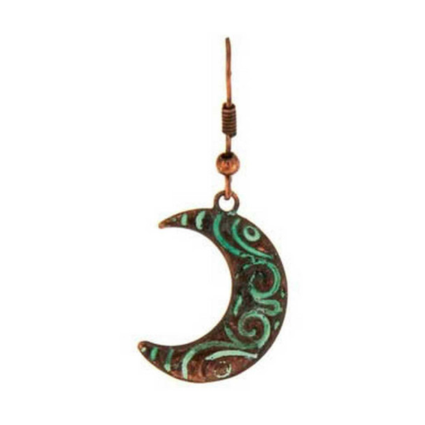 Rain Jewelry Collection Patina Crescent Moon Earring