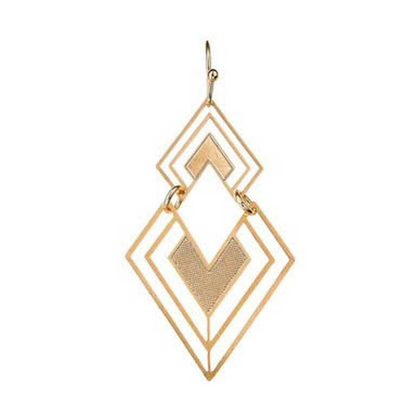 Rain Jewelry Collection Gold Deco Diamond Earring