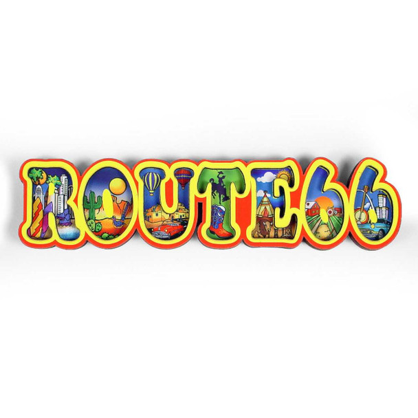 Real Time Products Route 66 Die Cut Hollow Letter Magnet