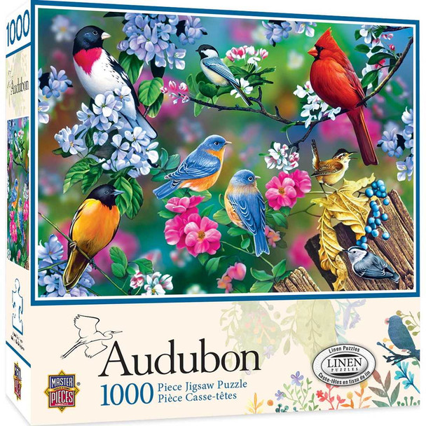 MasterPieces Audubon Songbird Collage 1000 Piece Jigsaw Puzzle