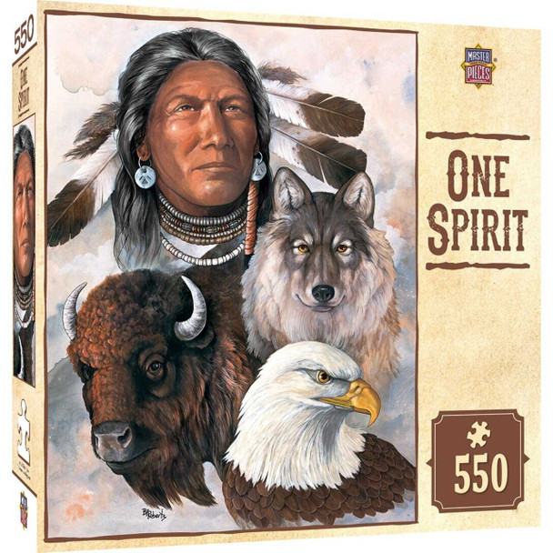 MasterPieces Tribal Spirit - One Spirit 550 Piece Jigsaw Puzzle