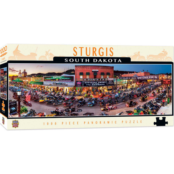 MasterPieces Cityscapes - Sturgis 1000 Piece Panoramic Jigsaw Puzzle