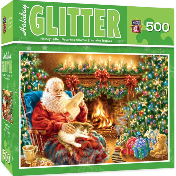 MasterPieces Christmas Dreams 500 Piece Holiday Glitter Jigsaw Puzzle