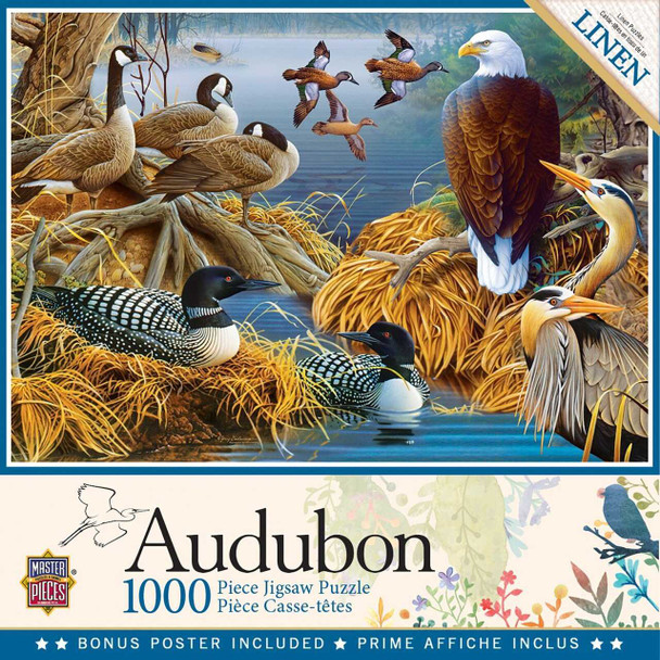 MasterPieces Audubon - Lake Life 1000 Piece Jigsaw Puzzle