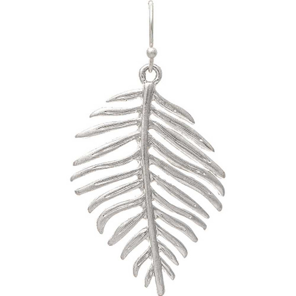 Rain Jewelry Collection Silver Spiny Leaf Earrings