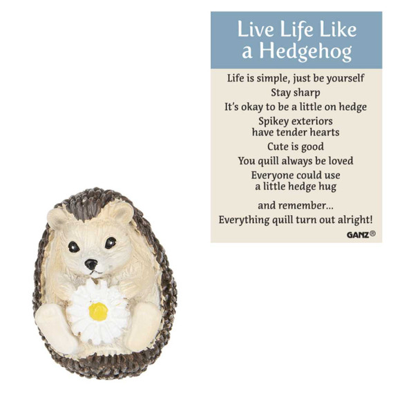 Ganz Live Life Like A Hedgehog Charm