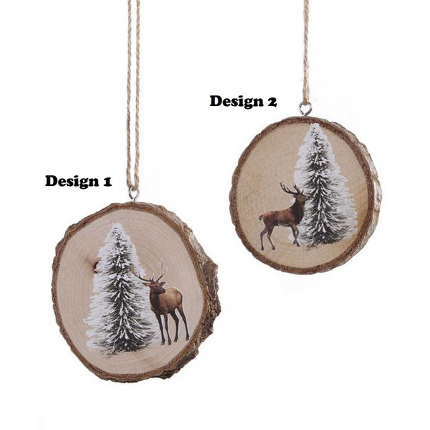 Giftcraft Wooden Deer with Tree Ornament