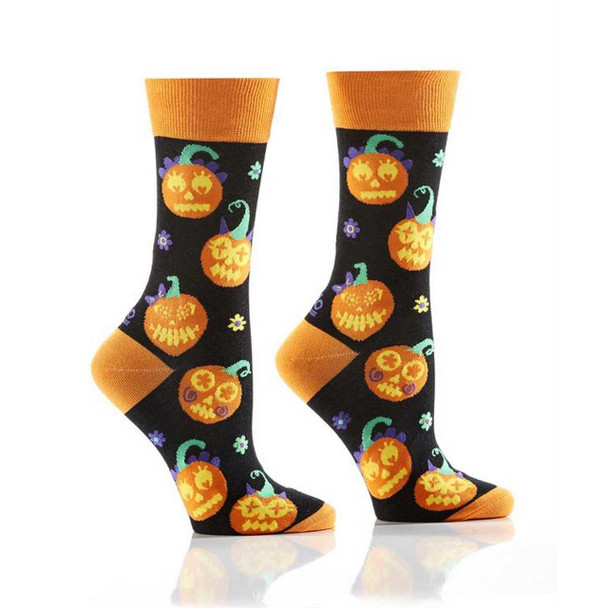 Giftcraft Womens Pumpkin Crew Socks