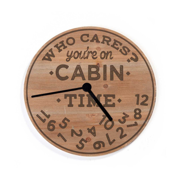 Giftcraft Cabin Time Wall Clock