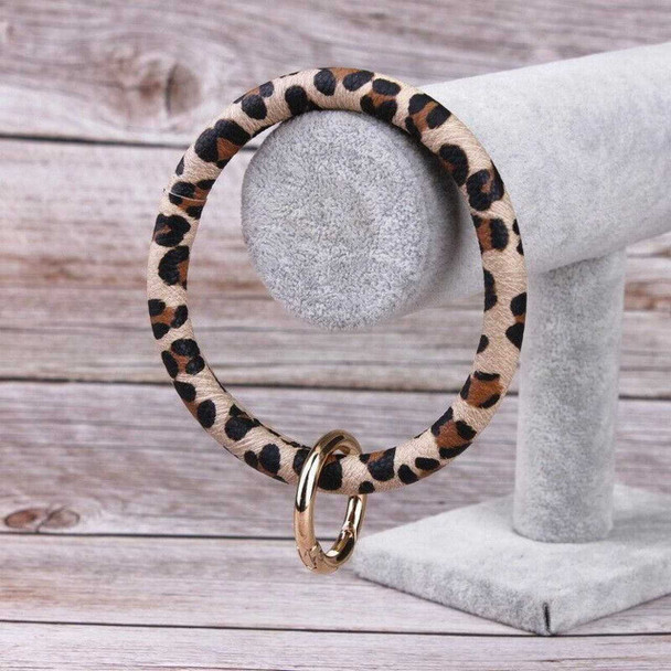 Kate Tuesday Jewelry Cheetah Print Keychain Wrist Bangle