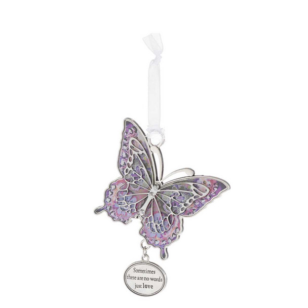 Ganz Sometimes There Are No Words Butterfly Ornament