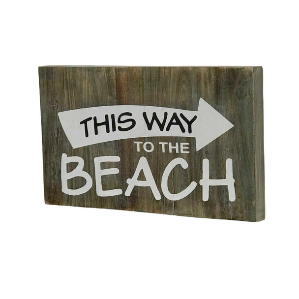 Wilco Home This Way to the Beach Wood Wall Plaque