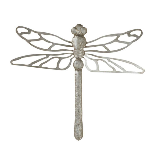 Ganz Galvanized Dragonfly with Cut Out Wings Wall Decor