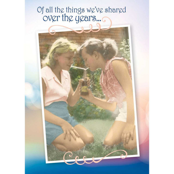 Shade Tree Greetings Of All The Things We Shared Over The Years Card