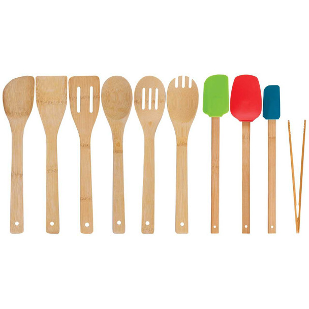 Totally Bamboo Essentials 10 Piece Utensil Set